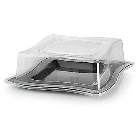 FINELINE SETTINGS Clear Square Dinner Plate Lid 110-L